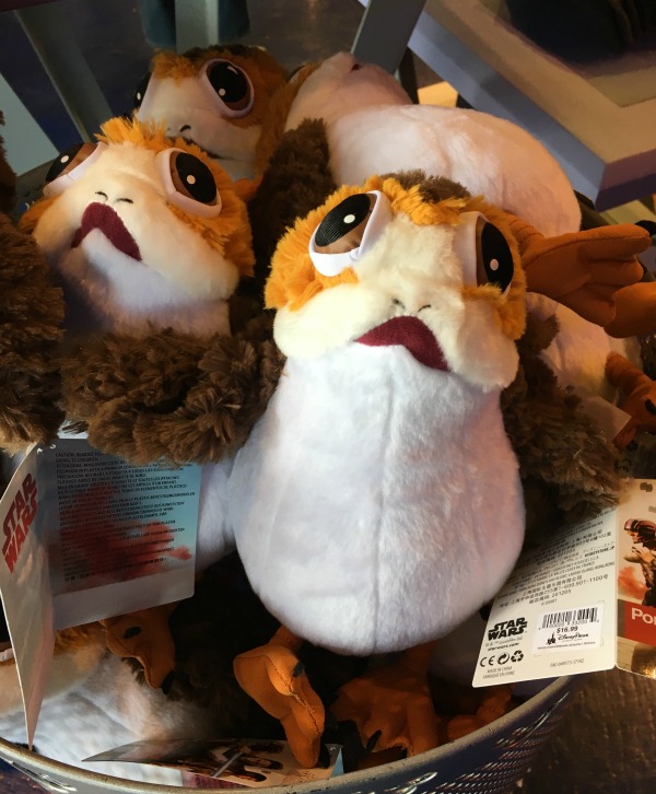 porg plush disney store