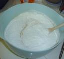 Blueberry Mochi mixing