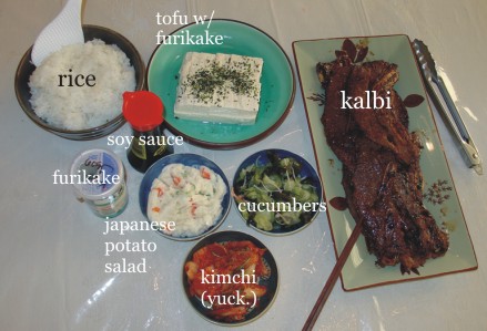 kalbi for dinner