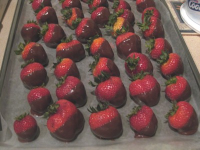 chocolate dipped strawberries