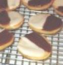 mini black and white cookies