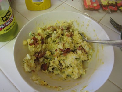 bacon egg salad sandwich