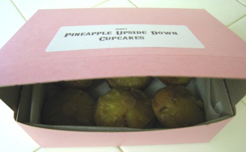 Pineapple upside down cupcakes