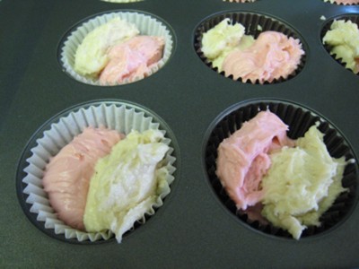 Neopolitan cupcakes
