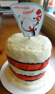 cat in the hat smash cake