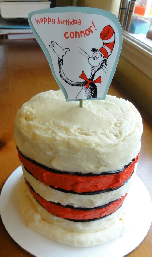 Cat In The Hat Cake Decorations. the decor,