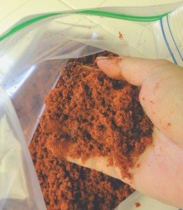 making crumbs