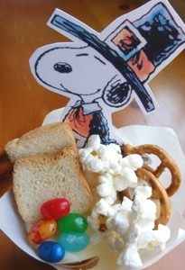 charlie brown thanksgviing cupcakes sm