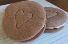 mexican hot chocolate sandwich cookies plate