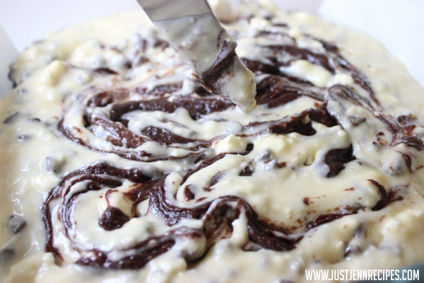 Cream Cheese Brownies batter