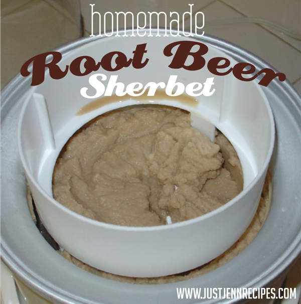 Homemade Root Beer Sherbet