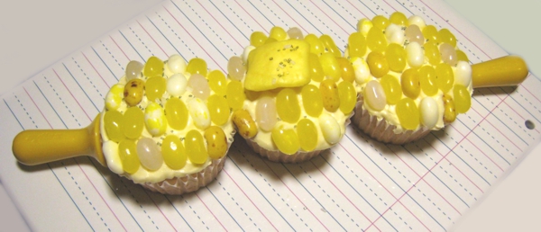 Corn on the Cob Cupcake