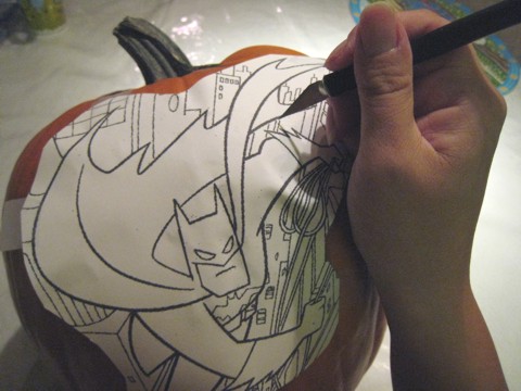 2 outline the pumpkin