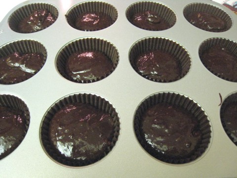 peppermint patty brownie cupcake prep