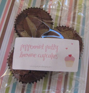 peppermint patty brownie cupcakes sealed sm