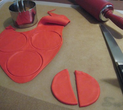 red fondant wings