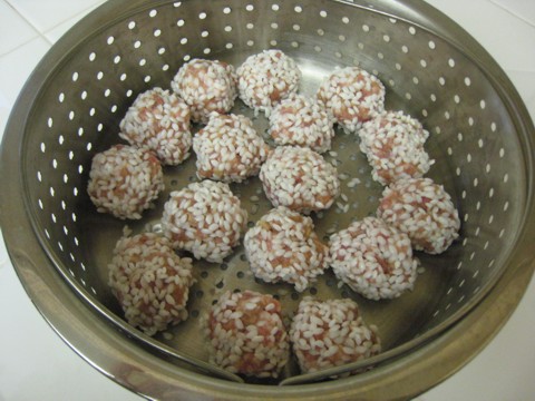 mochi rice meatballs prep sm