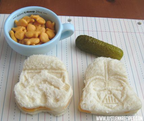 star wars cheese sandwiches