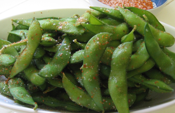 Sweet and Spicy Edamame