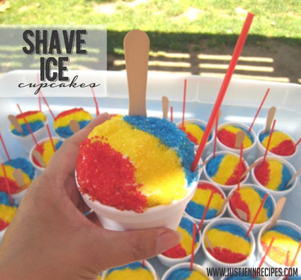 Shave Ice Cupcakes