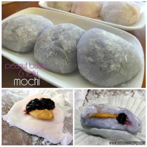 Peanut Butter and Jelly Mochi