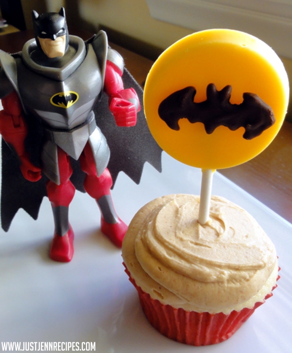 Batman Lollipop Cupcake