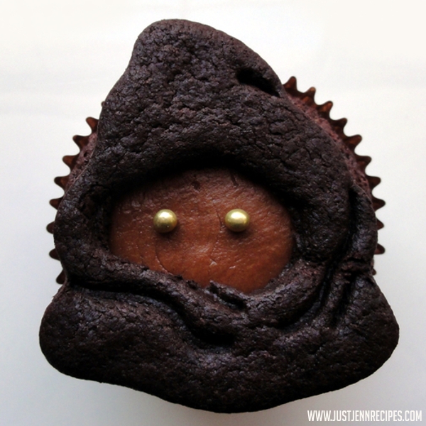 Star Wars Jawa Cookie Cupcakes