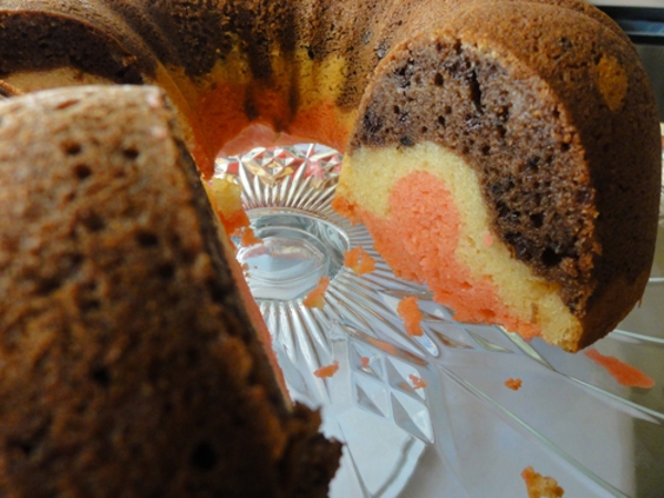 Neapolitan Mochi Bundt Cake