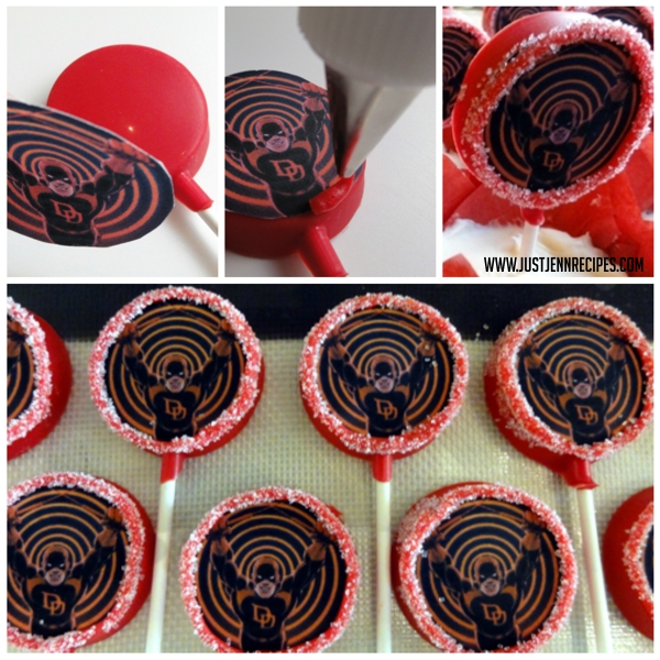 Mark Waid Daredevil Cupcakes prep