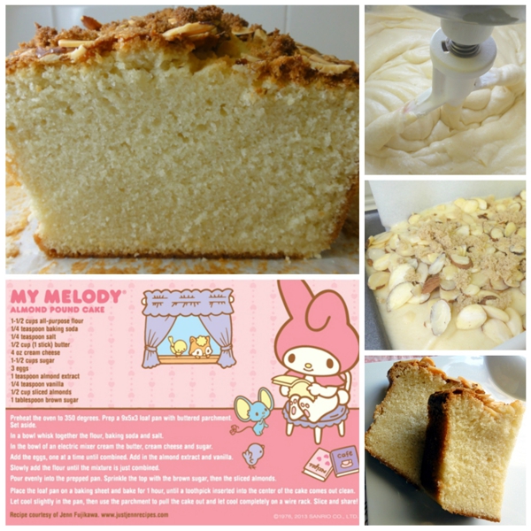 My Melody Almond Poundcake recipe