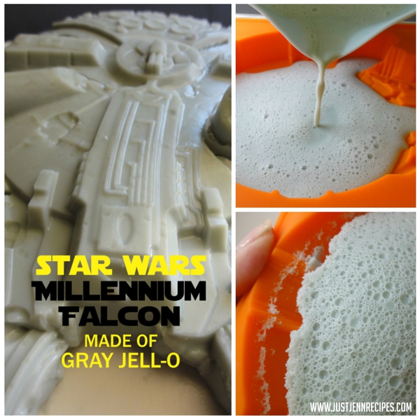 Gray Jello Millennium Falcon prep