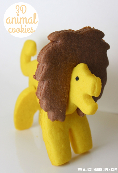 3D lion cookie