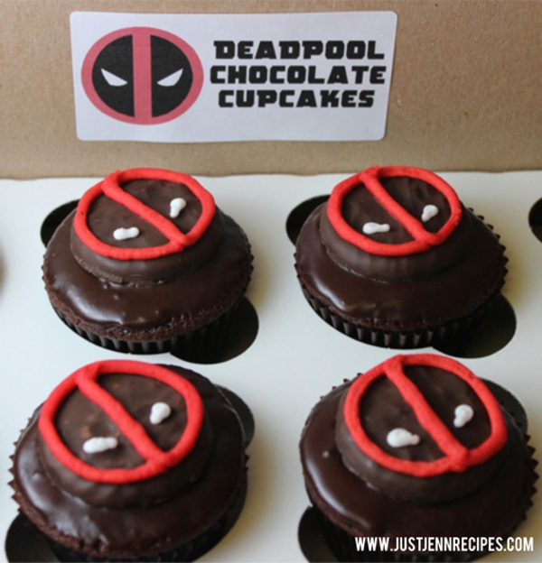 deadpool cupcakes boxed