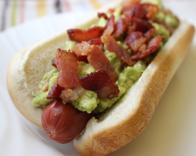 guacamole bacon dogs