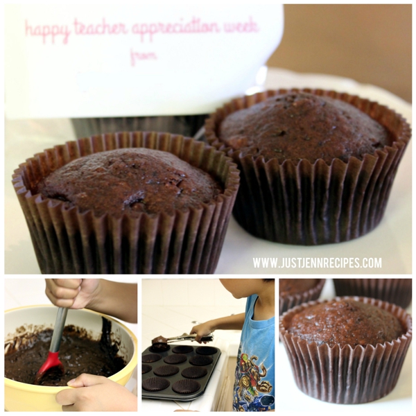 chocolate muffins for teacher appreciation week