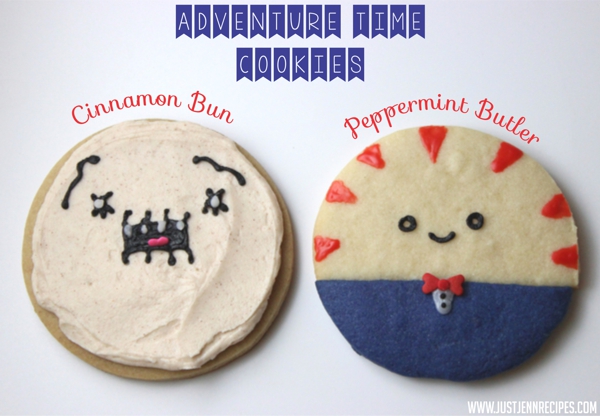 Adventure Time Peppermint Butler and Cinnamon Bun Cookies