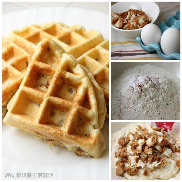 Fried Chicken Waffles prep