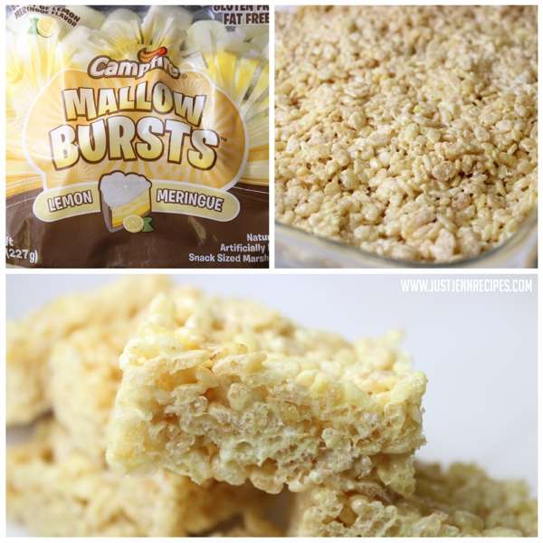 Lemon Rice Krispies Treats prep