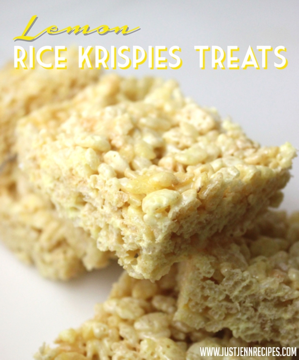 Lemon Rice Krispies Treats