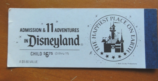 disneyland child ticket price