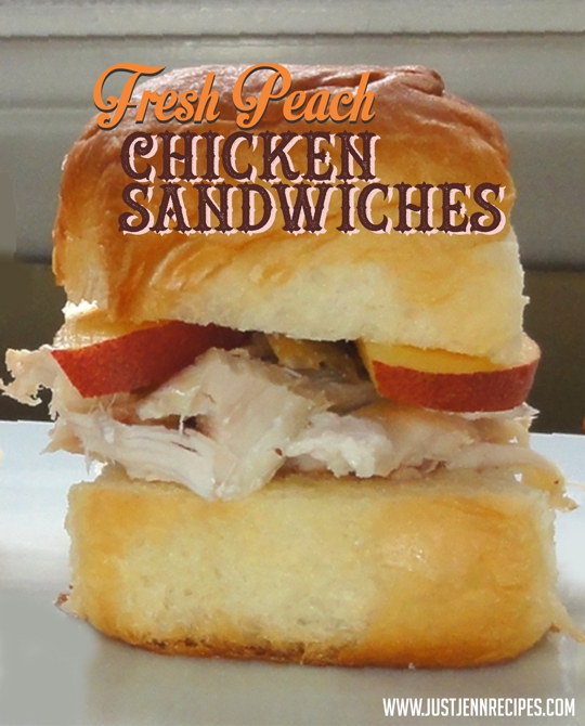 Fresh Peach Chicken Sandwiches