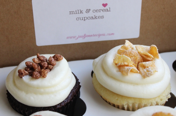 Milk and Cereal Cupcakes