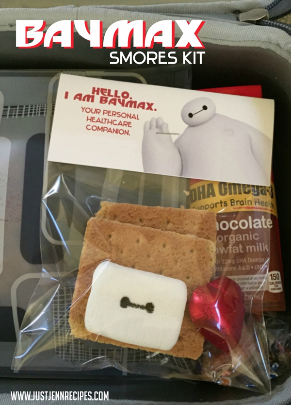 Baymax Smores Kit in lunch