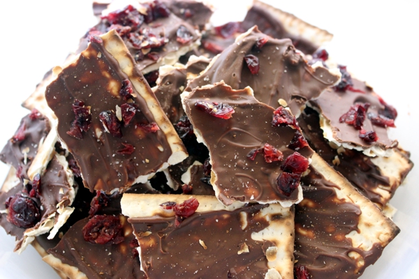 Chocolate Cranberry Matzo